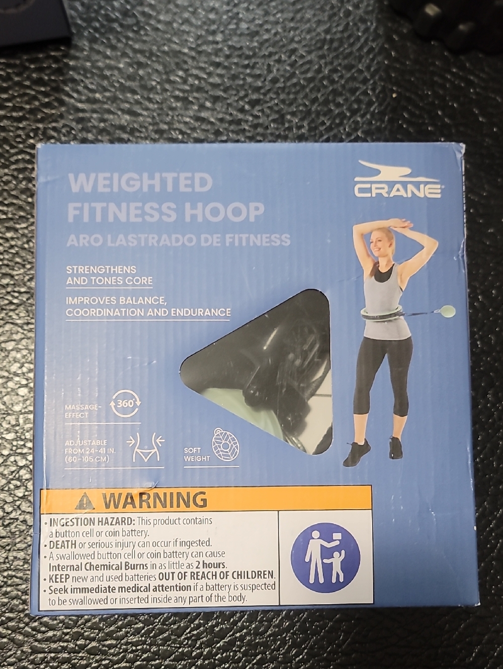 Crane Weighted Light Seafoam Green /Black Fitness Hoop